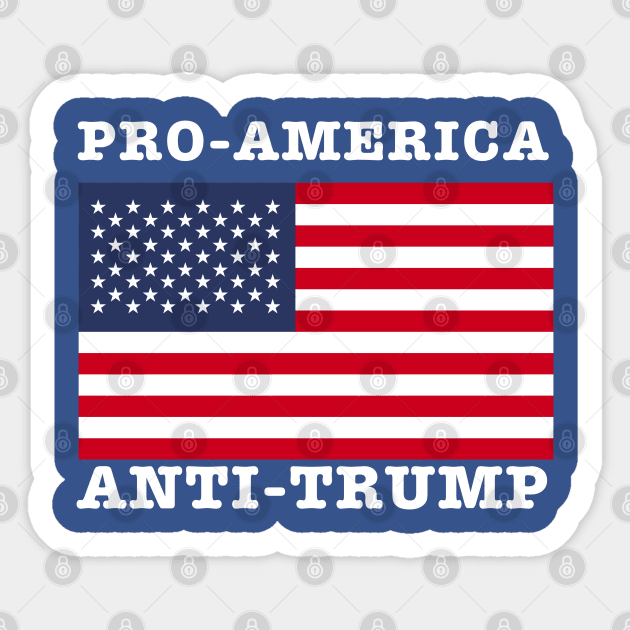 Anti-trump Sticker by Creatifly Graphic Tees